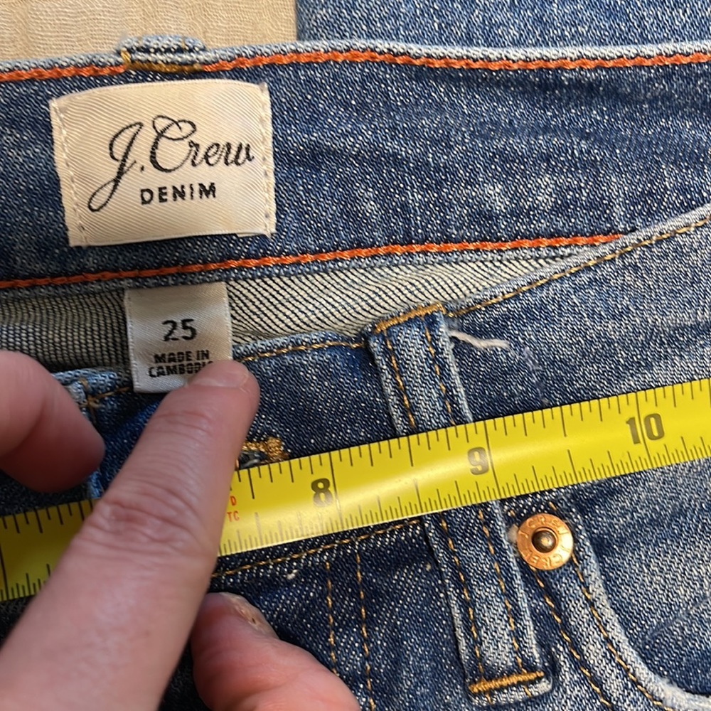 EUC J. Crew Vintage Straight Ankle length denim - size 25 (0-2) - Picture 3 of 10